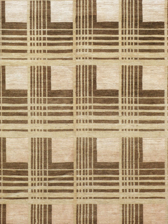 Modernist Persian Tabriz Carpet, No.16602 - Galerie Shabab