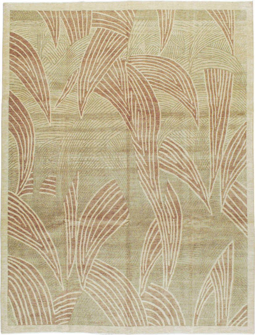 Modernist Persian Tabriz  Carpet, No.16606 - Galerie Shabab