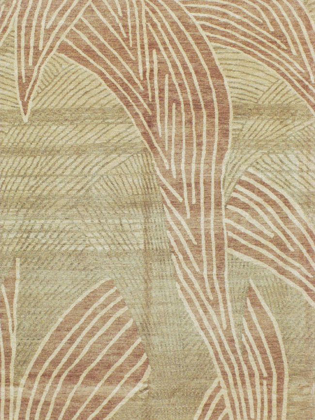 Modernist Persian Tabriz  Carpet, No.16606 - Galerie Shabab