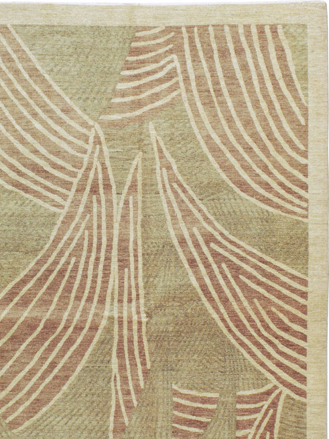 Modernist Persian Tabriz  Carpet, No.16606 - Galerie Shabab