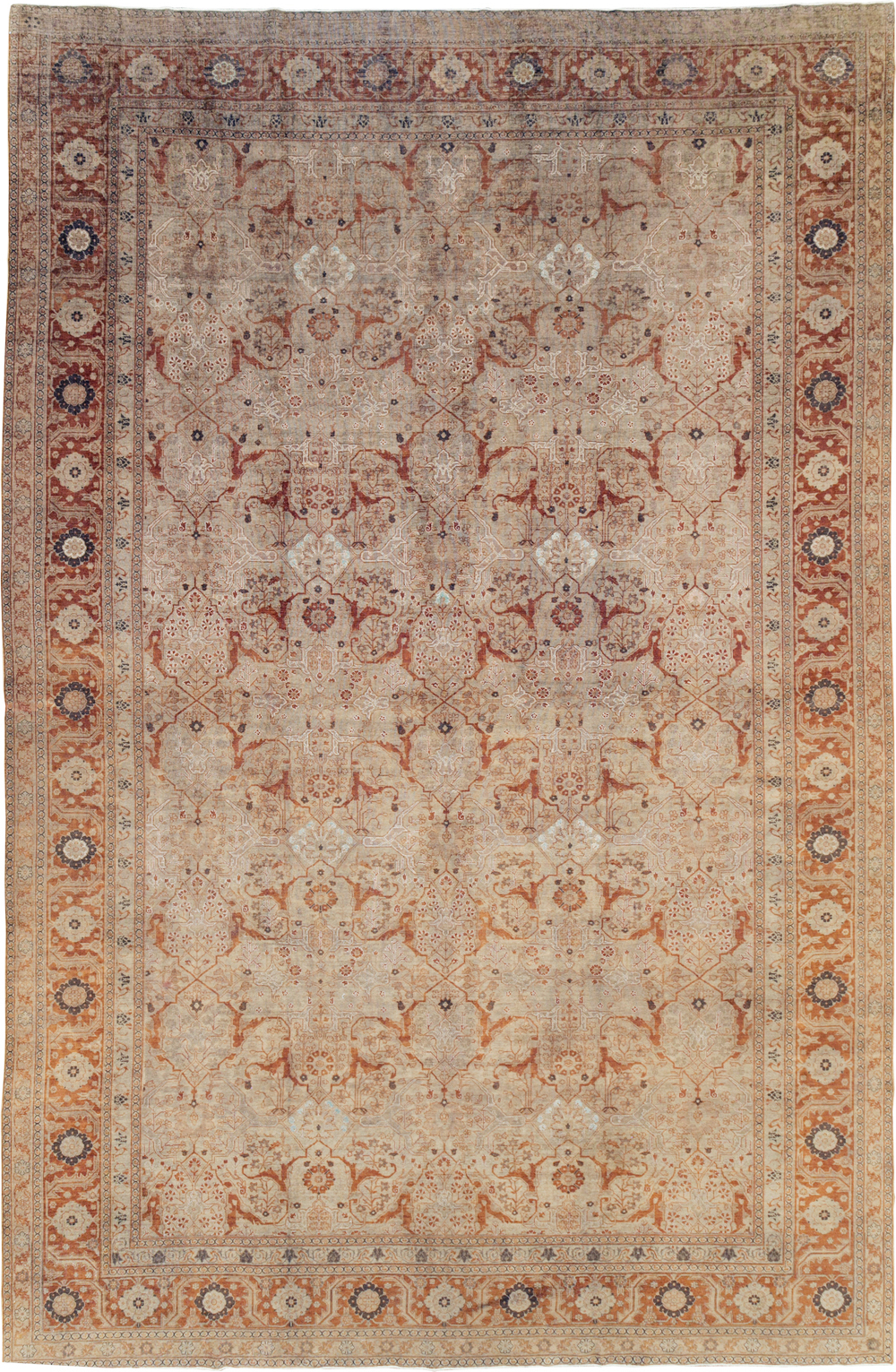Antique Persian Tabriz Oversize Carpet, No.16613 - Galerie Shabab