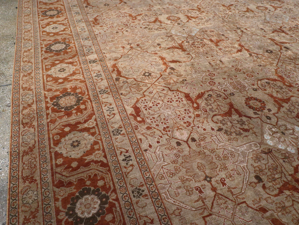Antique Persian Tabriz Oversize Carpet, No.16613 - Galerie Shabab