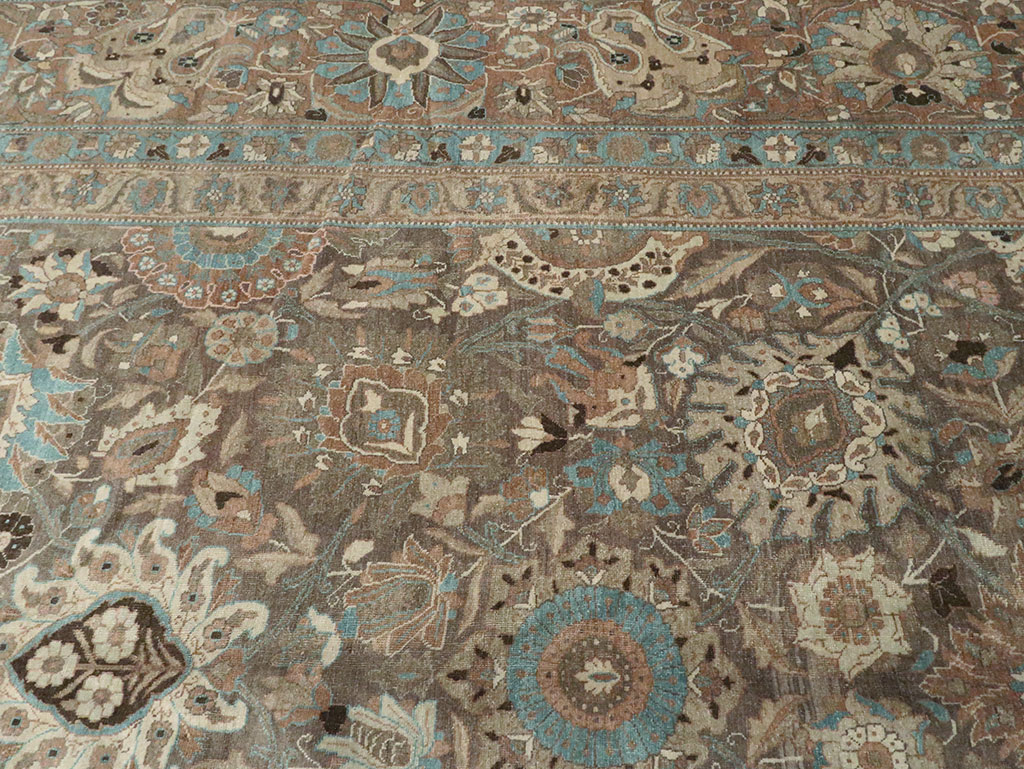 Antique Persian Tabriz Carpet, No.16616 - Galerie Shabab
