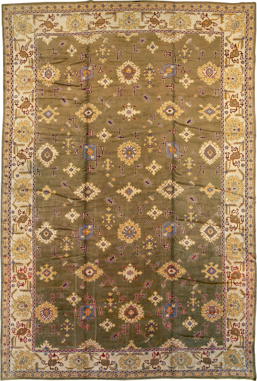 Antique Turkish Oushak Oversize Carpet, No.16629 - Galerie Shabab