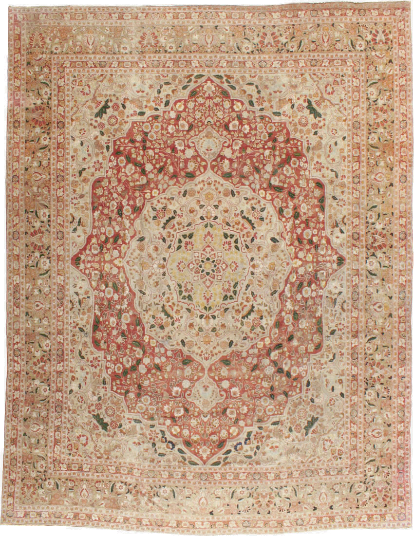 Antique Persian Tabriz Carpet, No.16633 - Galerie Shabab