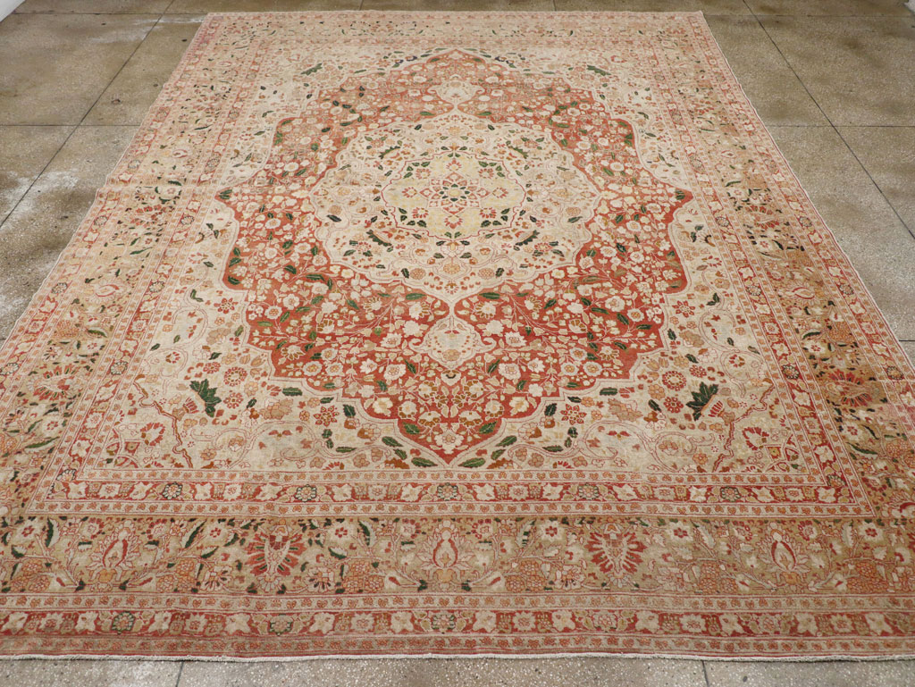 Antique Persian Tabriz Carpet, No.16633 - Galerie Shabab