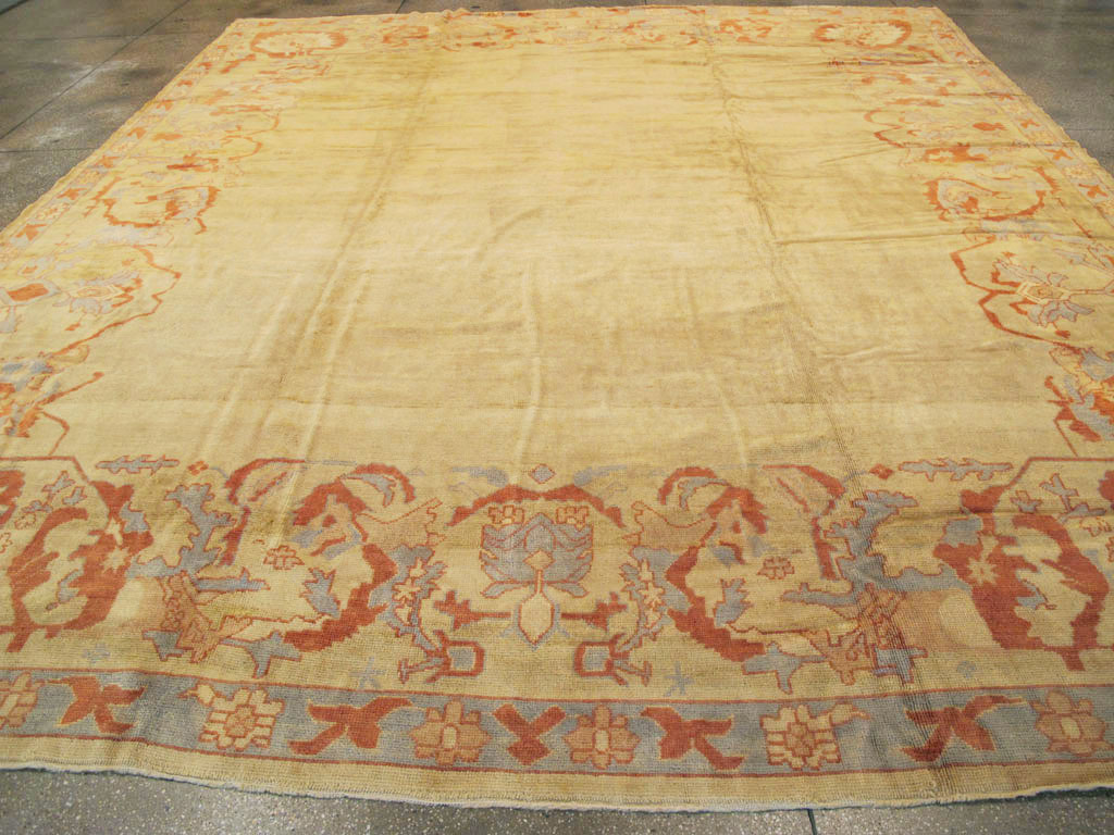 Modern Turkish Oushak Carpet, No.16634 - Galerie Shabab