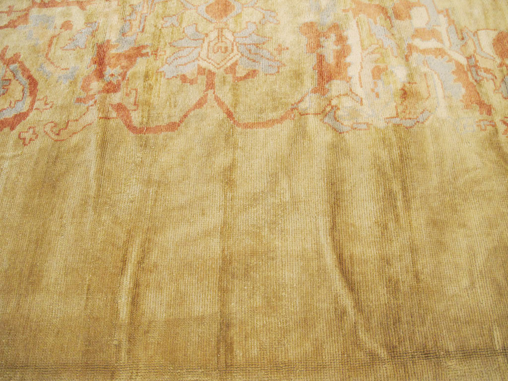 Modern Turkish Oushak Carpet, No.16634 - Galerie Shabab