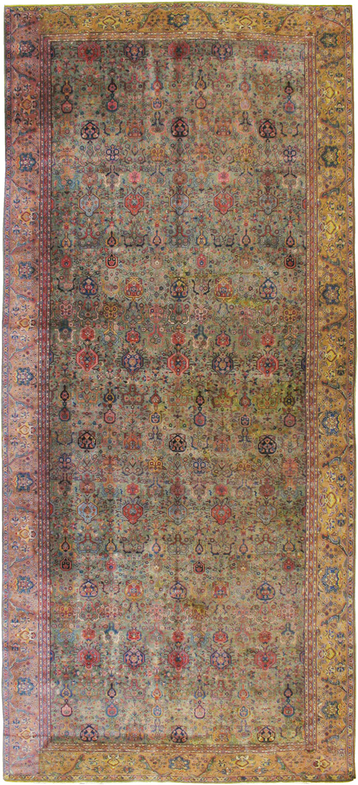 Antique Indian Agra Carpet, No.16650 - Galerie Shabab