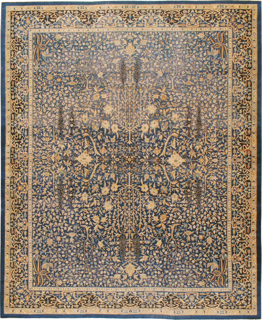 Vintage Indian Larestan Carpet, No.16664 - Galerie Shabab