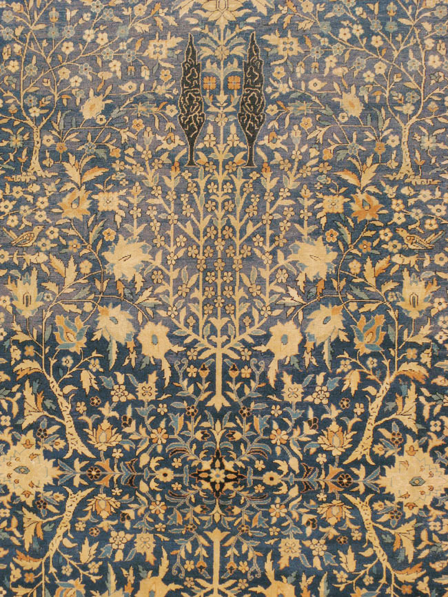 Vintage Indian Larestan Carpet, No.16664 - Galerie Shabab