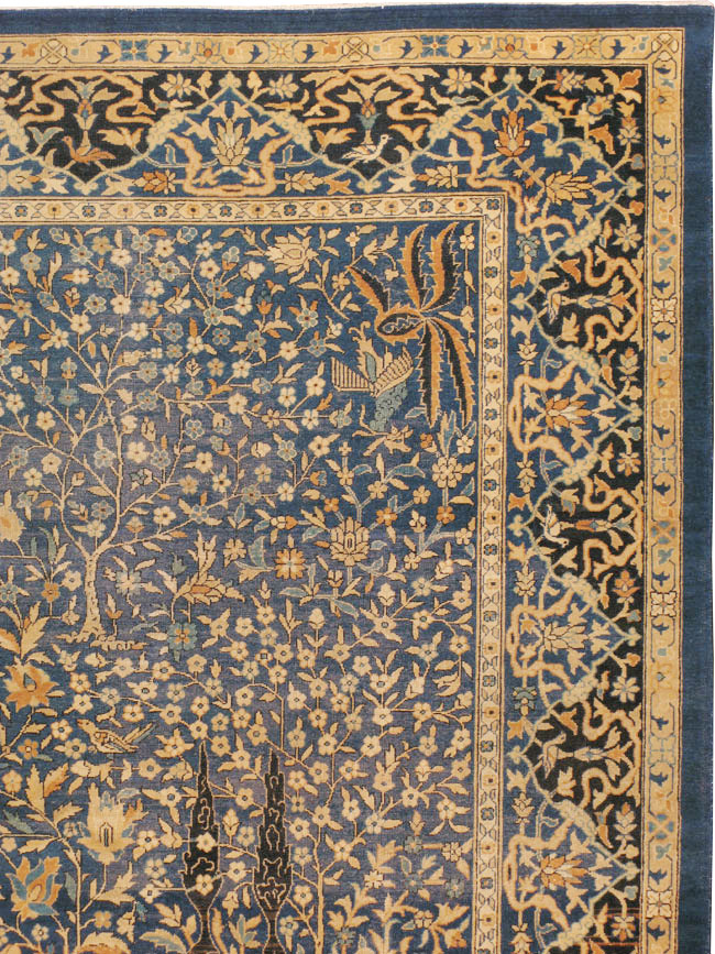 Vintage Indian Larestan Carpet, No.16664 - Galerie Shabab