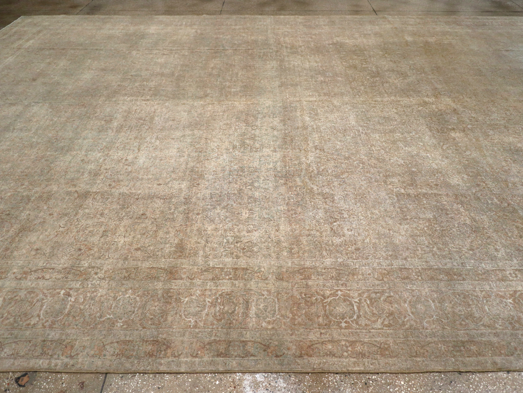 Antique Persian Lavar Kerman Oversize Carpet, No.16668 - Galerie Shabab