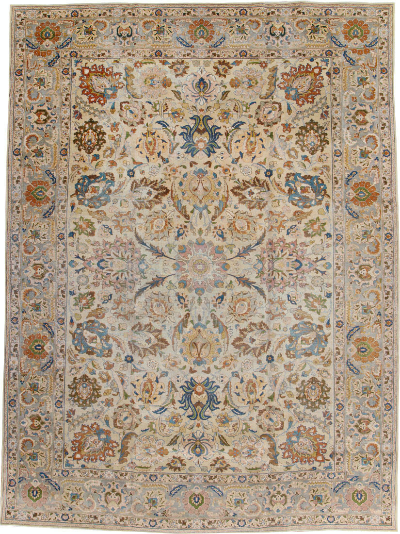Antique Persian Tabriz Carpet, No.16672 - Galerie Shabab