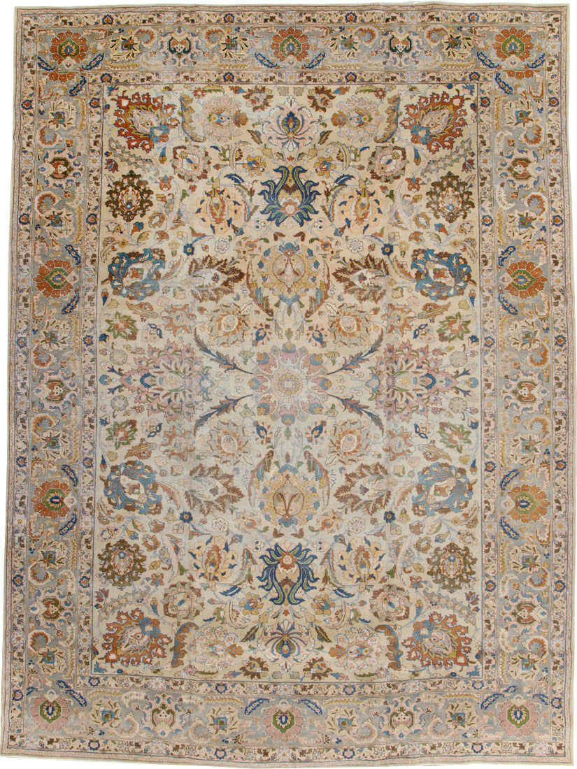 Antique Persian Tabriz Carpet, No.16672 - Galerie Shabab