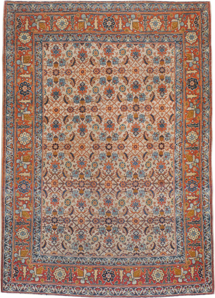 Antique Persian Tabriz Rug, No.16676 - Galerie Shabab