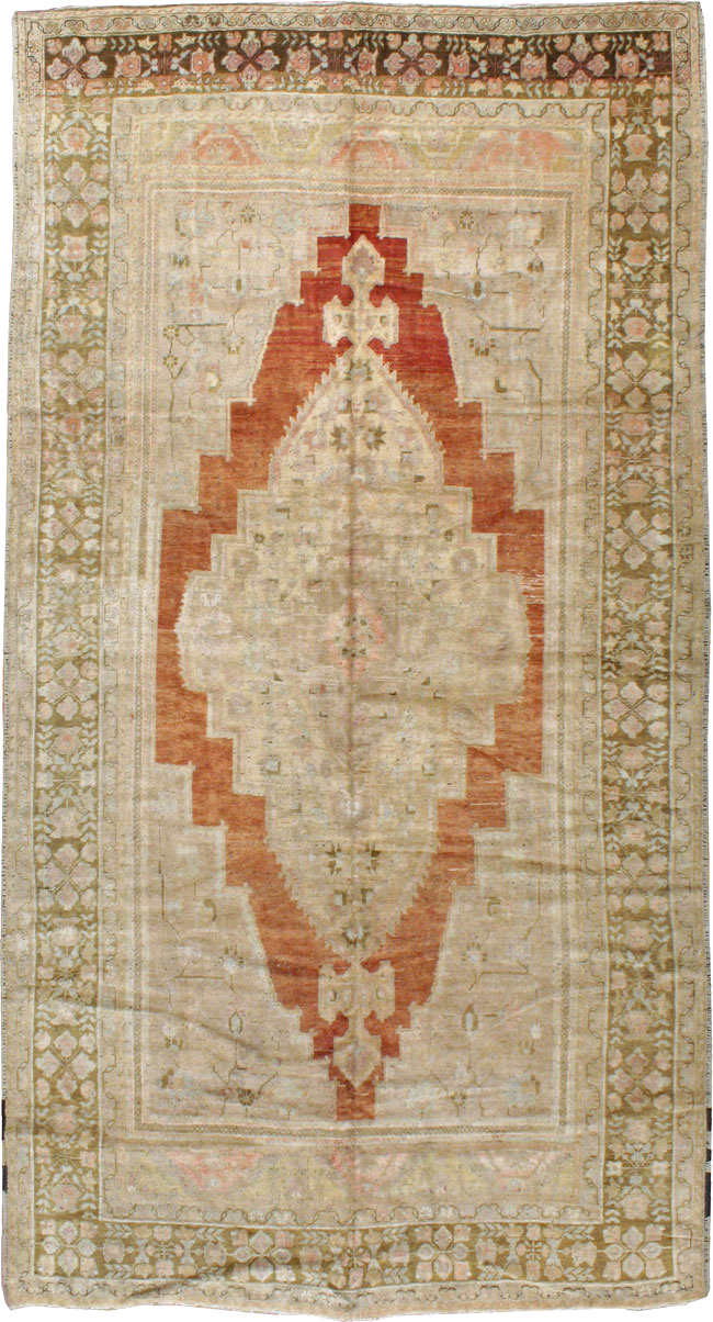Antique Turkish Oushak Carpet, No.16688 - Galerie Shabab