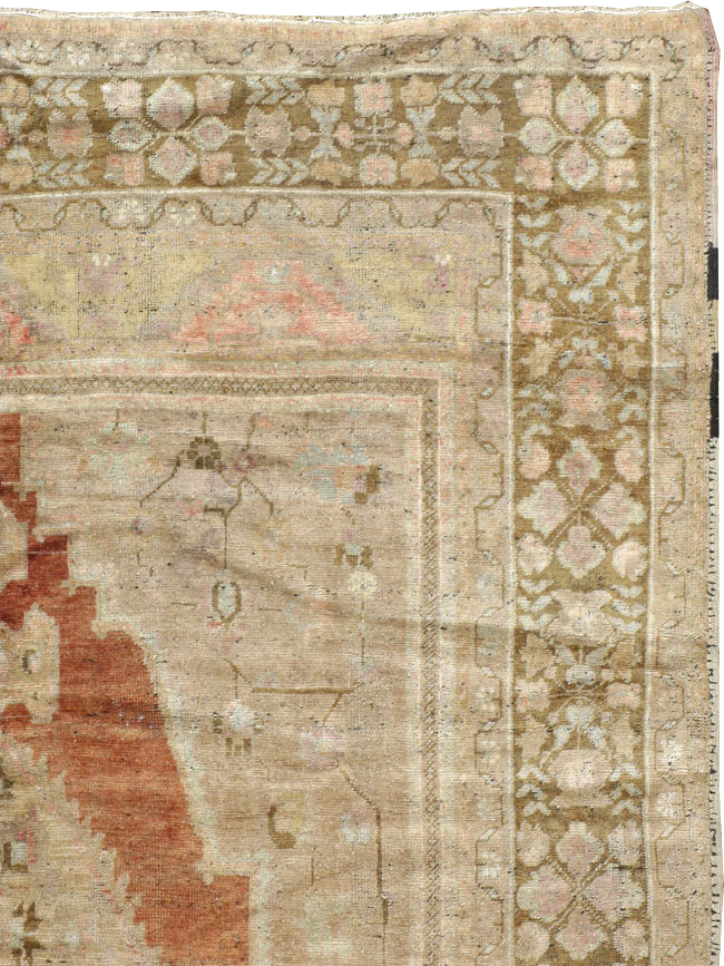 Antique Turkish Oushak Carpet, No.16688 - Galerie Shabab