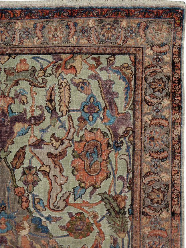 Vintage Turkish Herekeh Polonaise Rug, No.16703 - Galerie Shabab