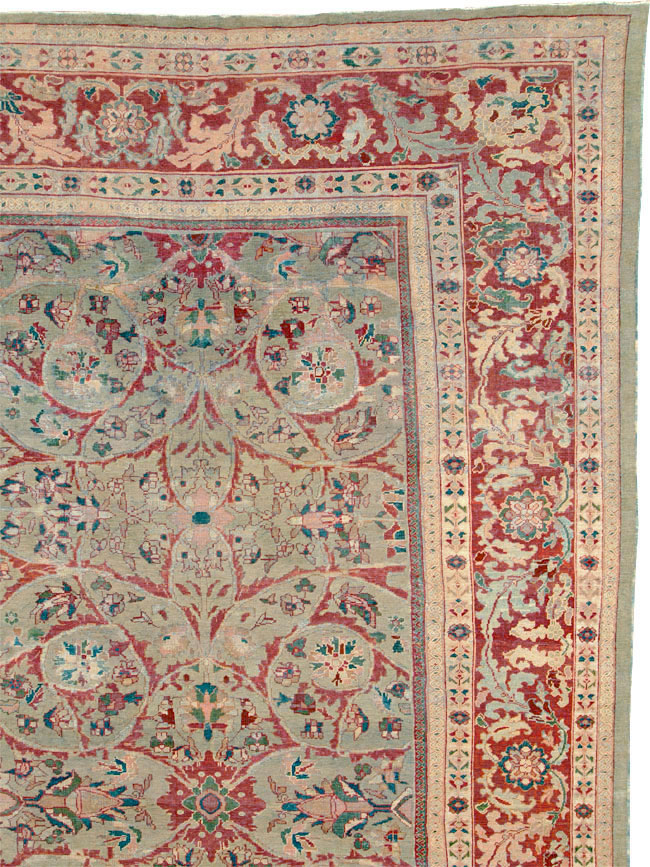 Antique Persian Sultanbad Carpet, No.16722 - Galerie Shabab