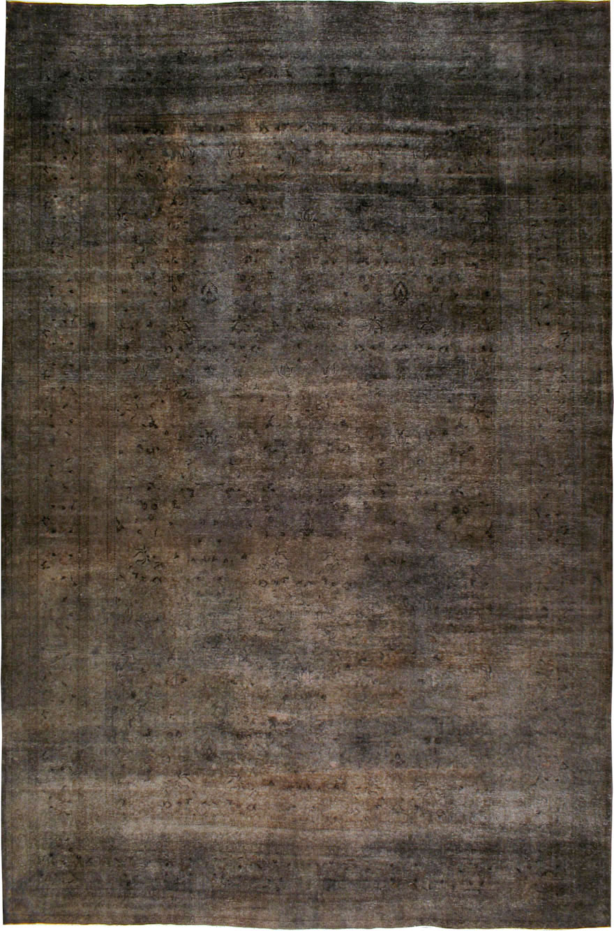 Antique Persian Over-dye Mashad Carpet, No.16726 - Galerie Shabab