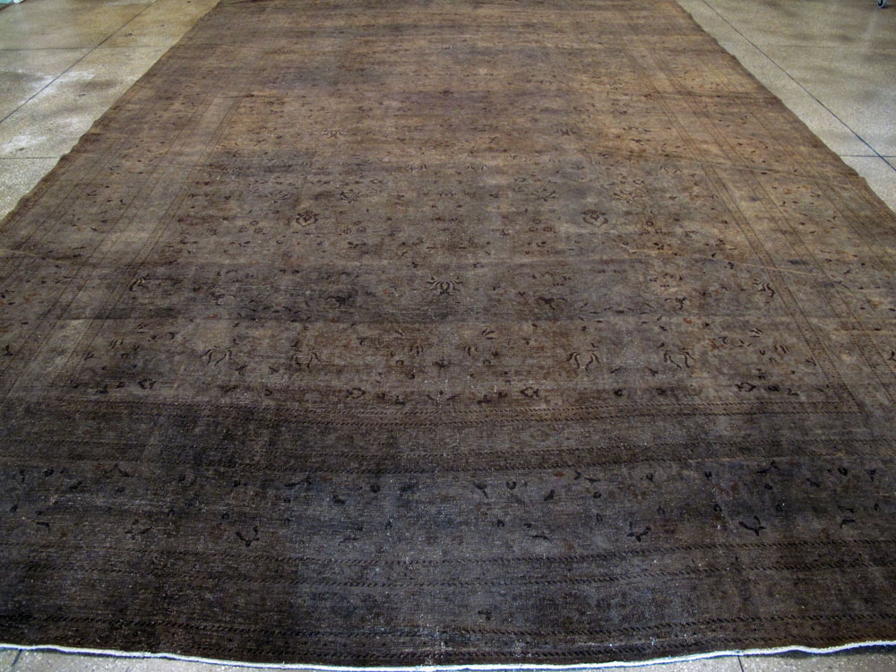 Antique Persian Over-dye Mashad Carpet, No.16726 - Galerie Shabab