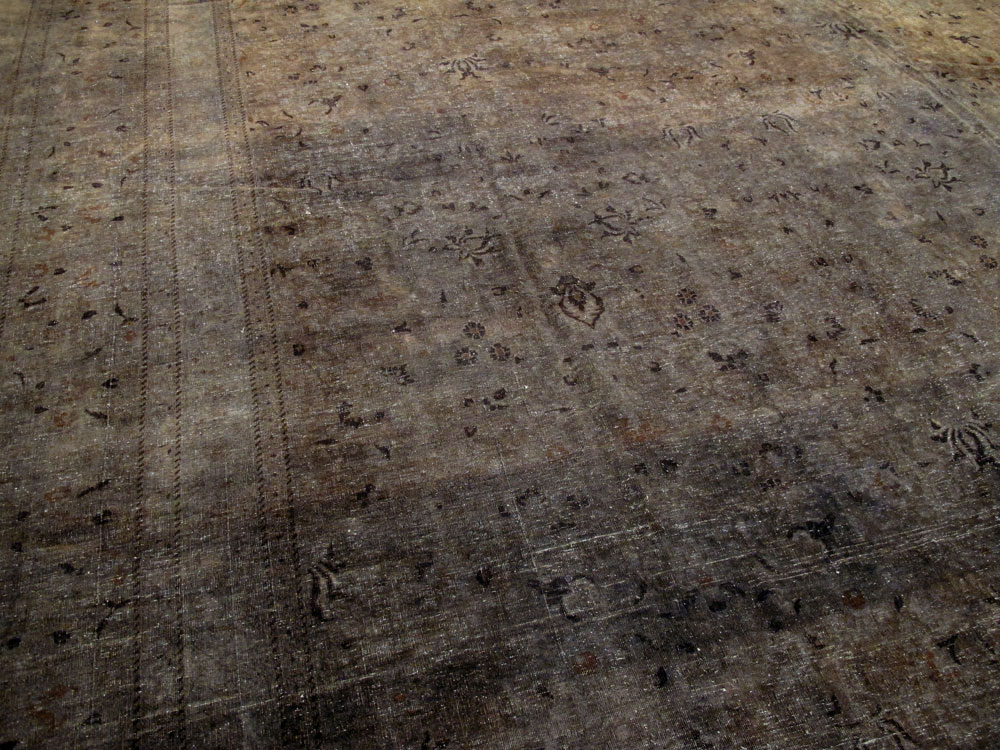 Antique Persian Over-dye Mashad Carpet, No.16726 - Galerie Shabab