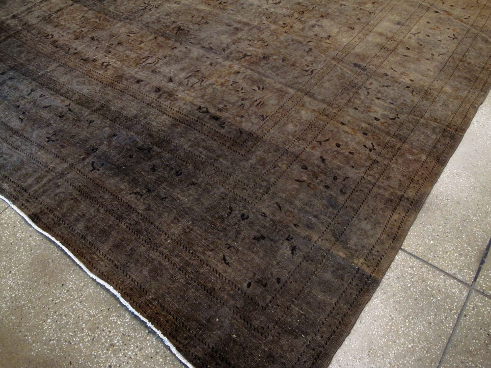 Antique Persian Over-dye Mashad Carpet, No.16726 - Galerie Shabab