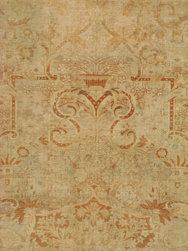 Antique Persian Mashad Carpet, No.16734 - Galerie Shabab