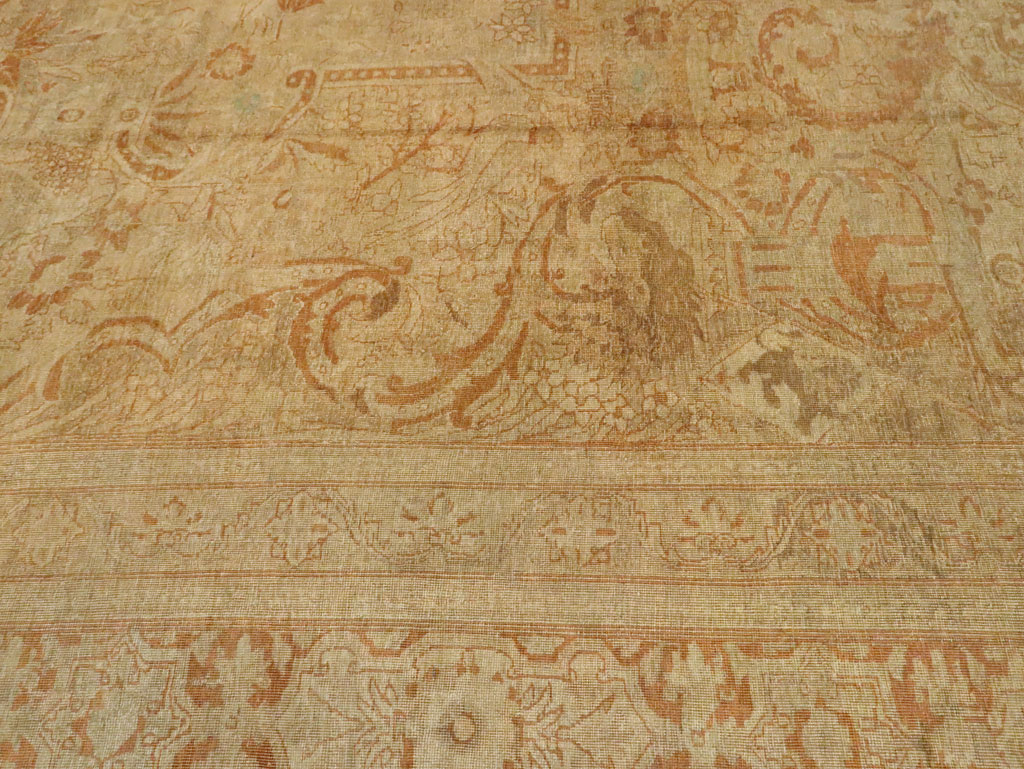 Antique Persian Mashad Carpet, No.16734 - Galerie Shabab