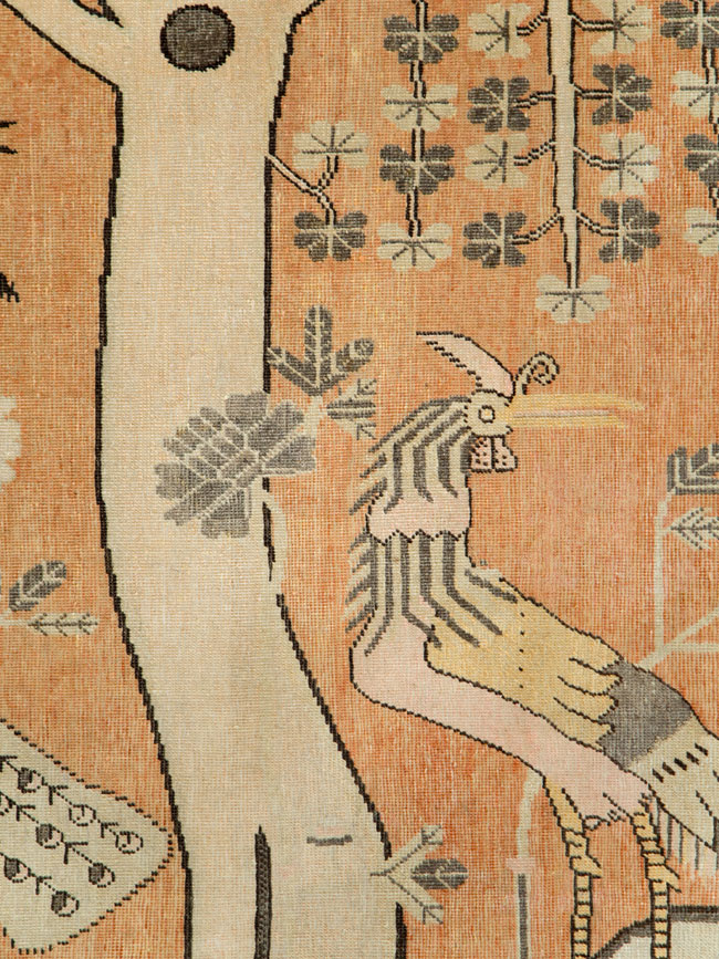 Antique Khotan Pictorial Rug, No.16770 - Galerie Shabab