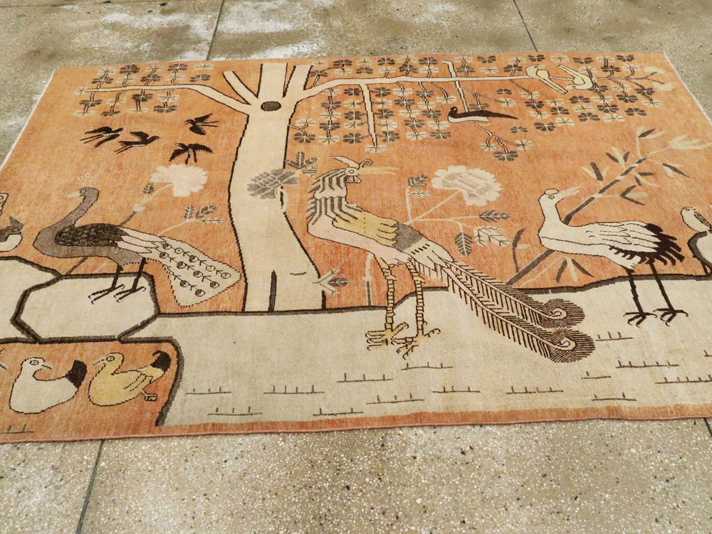 Antique Khotan Pictorial Rug, No.16770 - Galerie Shabab