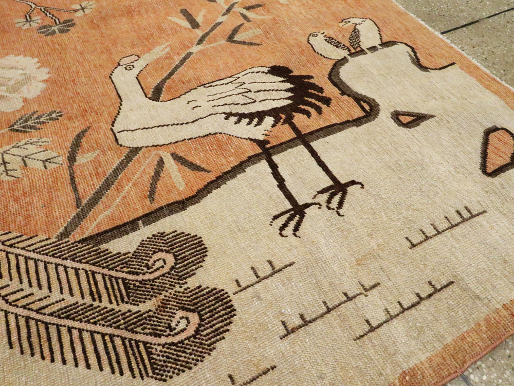 Antique Khotan Pictorial Rug, No.16770 - Galerie Shabab