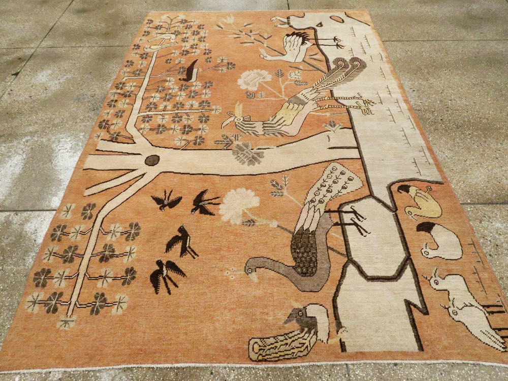 Antique Khotan Pictorial Rug, No.16770 - Galerie Shabab