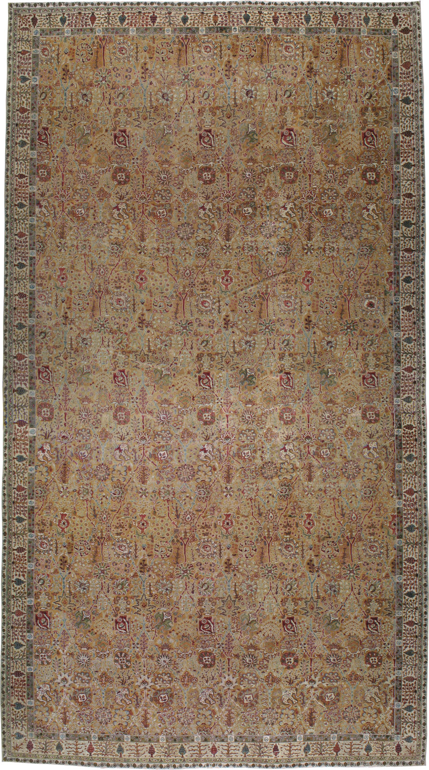 Antique Indian Lahore Carpet, No.16781 - Galerie Shabab