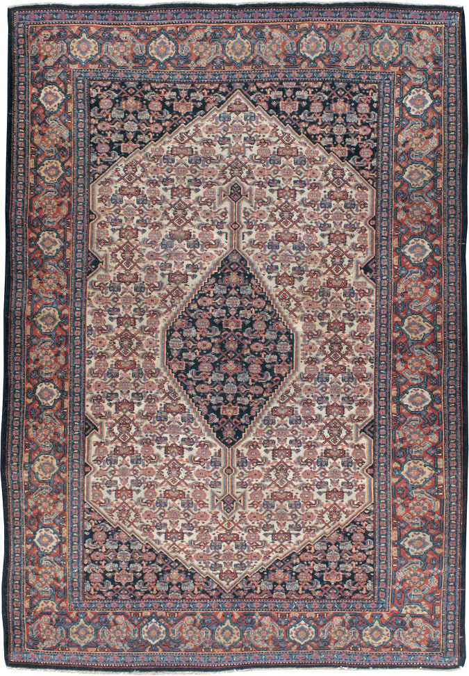 Antique Persian Senneh Rug, No.16799 - Galerie Shabab