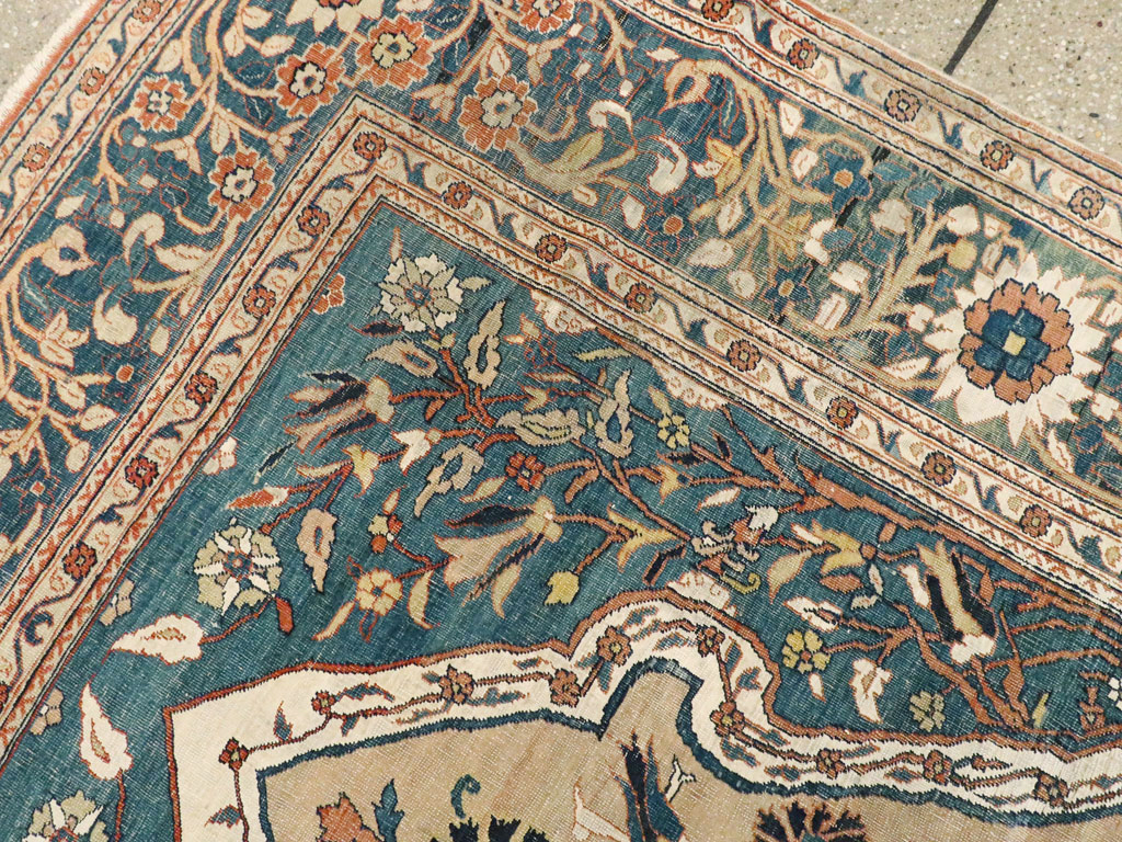 Antique Persian Tabriz Hagi Jalili Rug, No.16811 - Galerie Shabab