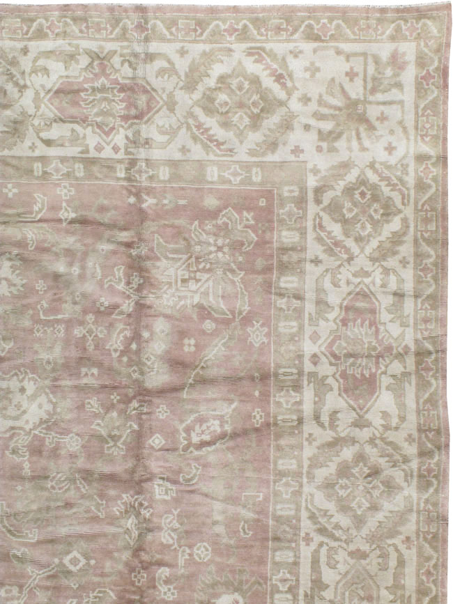Antique European Oushak Carpet, No.16839 - Galerie Shabab