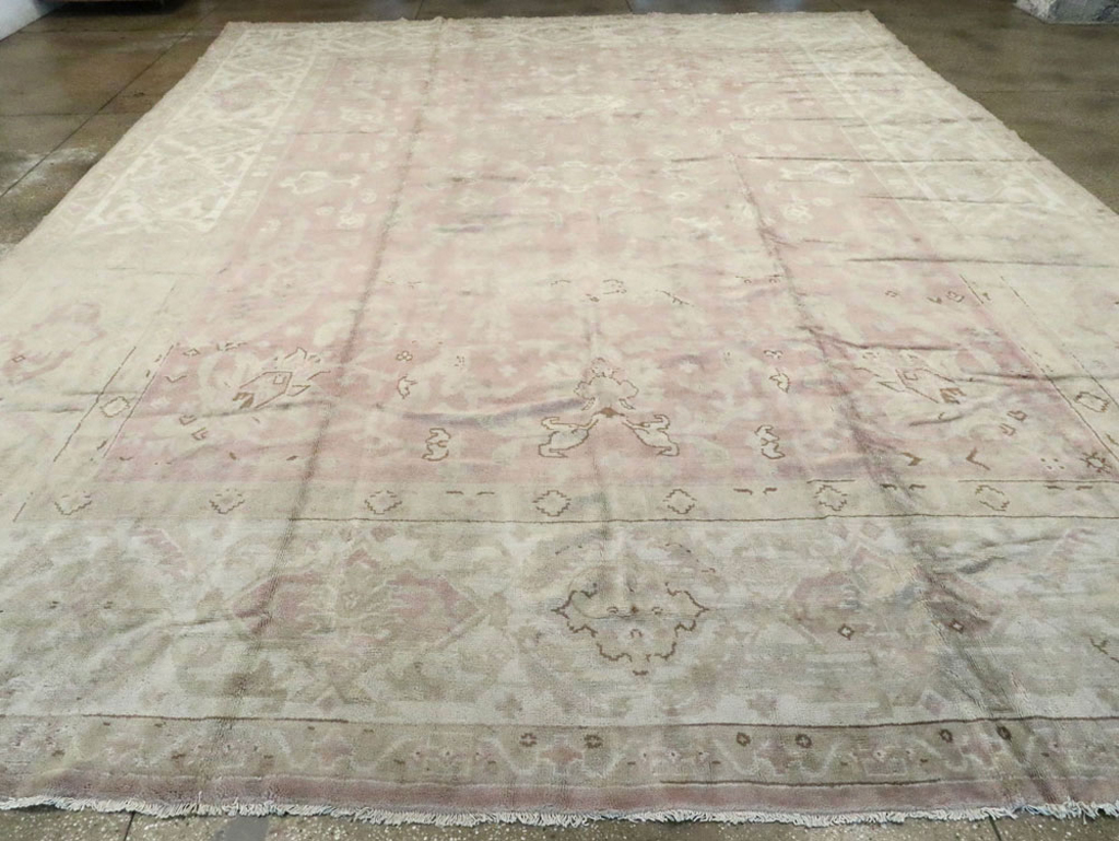 Antique European Oushak Carpet, No.16839 - Galerie Shabab