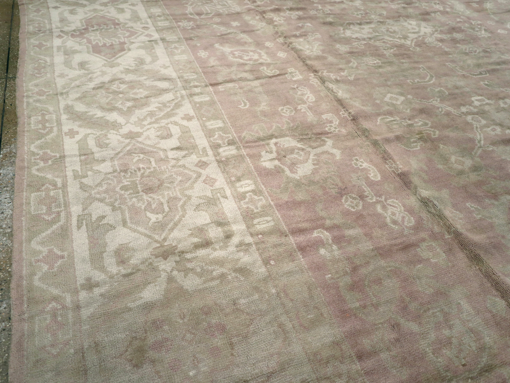 Antique European Oushak Carpet, No.16839 - Galerie Shabab