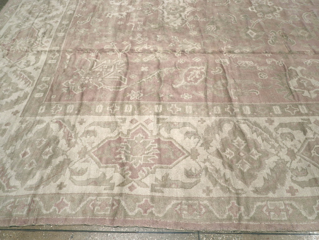 Antique European Oushak Carpet, No.16839 - Galerie Shabab
