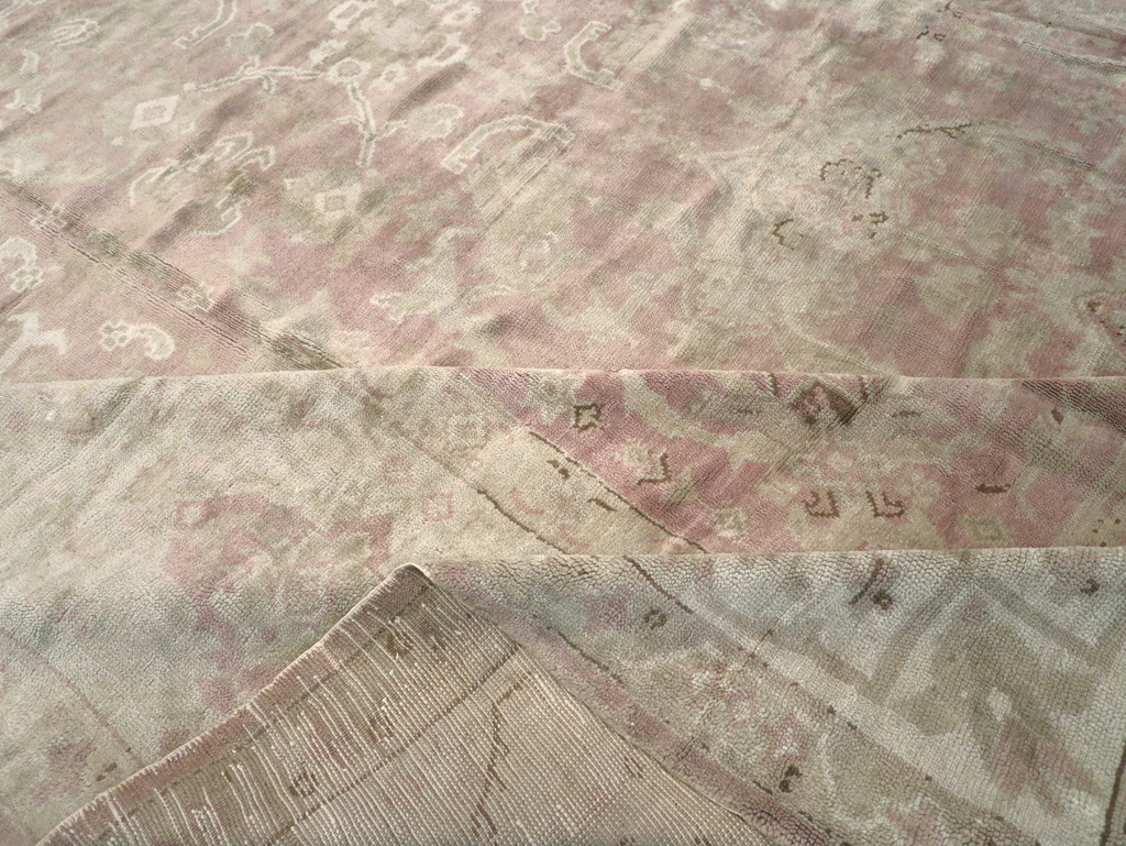 Antique European Oushak Carpet, No.16839 - Galerie Shabab