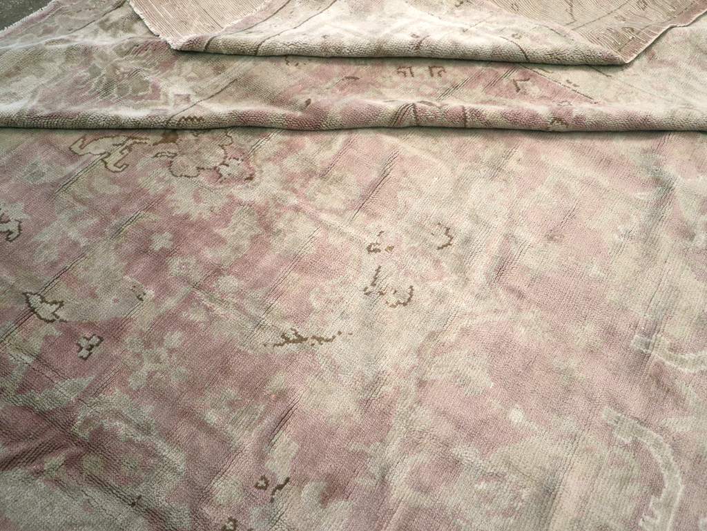 Antique European Oushak Carpet, No.16839 - Galerie Shabab