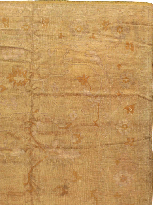 Antique Turkish Oushak Square Carpet, No.16840 - Galerie Shabab