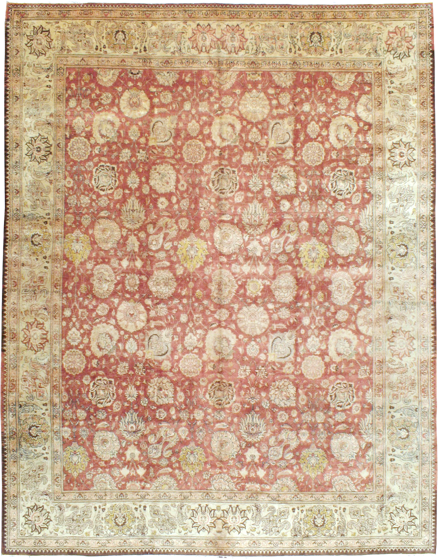 Antique Persian Tabriz Carpet, No.16842 - Galerie Shabab