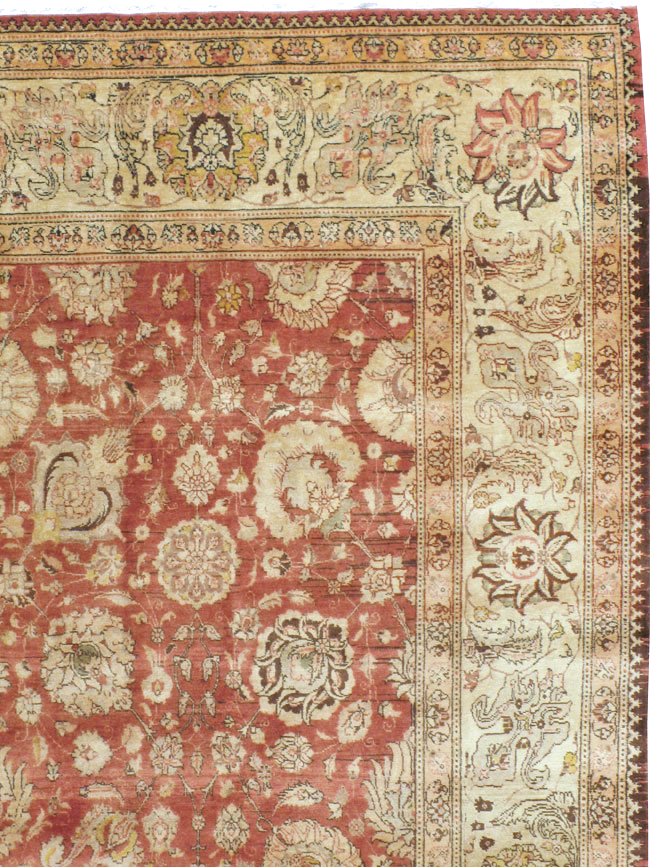 Antique Persian Tabriz Carpet, No.16842 - Galerie Shabab