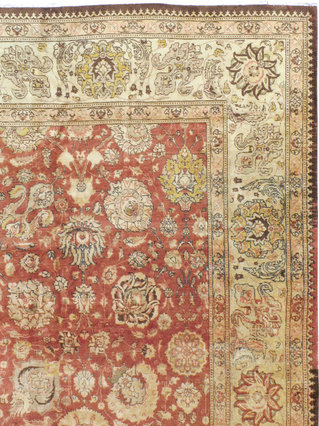 Antique Persian Tabriz Carpet, No.16842 - Galerie Shabab