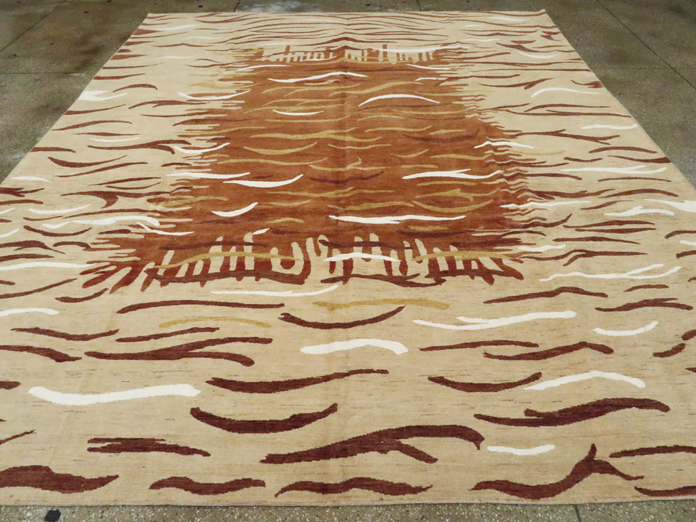 Modern Persian Tabriz Carpet, No.16856 - Galerie Shabab