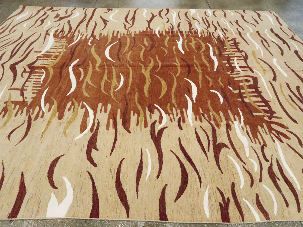 Modern Persian Tabriz Carpet, No.16856 - Galerie Shabab