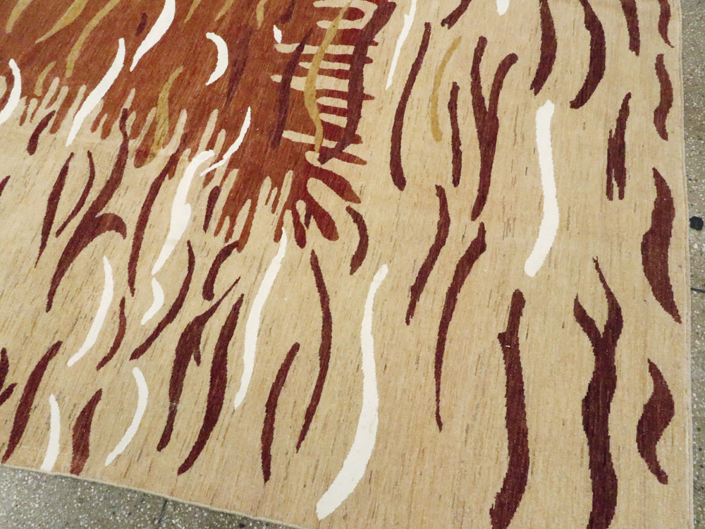 Modern Persian Tabriz Carpet, No.16856 - Galerie Shabab